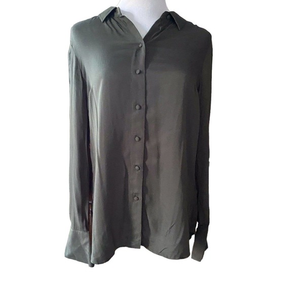 Jigsaw Tops - Jigsaw Womens Size 4 Long Sleeve Button Up Blouse Shirt AC125